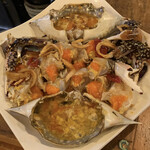 しみず - ♦︎生のワタリガニは初めて！！ぷりぷり食感！！新鮮でなければ出来ない料理ですね⁉︎