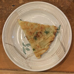 しみず - ♦︎特製チヂミダレを付けていただきます。