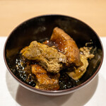 うを徳 - 2022.5 山口アカエイ肝と身の煮付け