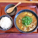 手打うどん 虹や - カレーうどんｗｉｔｈ白ごはん