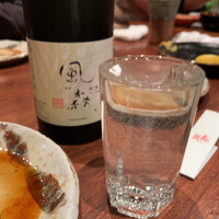 鳥茂 - 冷酒　風の森（奈良）八勺　800円