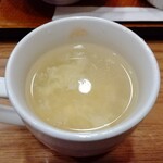 ガスト - 韓国風たまごスープにタバスコと粉チーズをいれてみた。