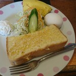 杵屋 - モーニングBセット アーモンド