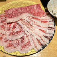 別邸 壽 - 山形牛ロース、霧島豚、あぐー豚のしゃぶしゃぶ