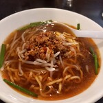 四川料理 昇輝 - 台湾ラーメン。辛さ４、汗が止まらないレベル。この業態と比較したら辛めの調整