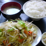 茅橋らーめん - 野菜炒め定食