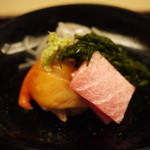 緒方 - お造り さより トロ 赤貝