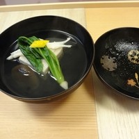 京夕け　善哉 - 蟹しんじょう汁
                