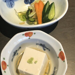 馬酔木 - 漬物と嶺岡豆腐