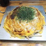 お好み焼 キャベツ - 肉玉チャンポン(そば1玉とうどん1玉)