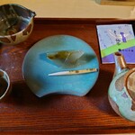 ながら茶房 本寿院 - 料理写真:葛餅セット(上煎茶)♪