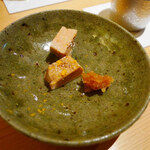 鮨 さかい - 北海道余市のあん肝と奈良漬け