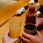 鮨 さかい - 乾杯