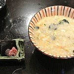 日本料理　百屋 - 河豚雑炊と香の物