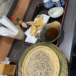 治郎 - 天ぷらせいろ蕎麦1,200円