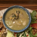 焼きトリまだらや - ムール貝グリーンカレー