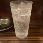 焼きトリまだらや - 焼酎ソーダ割り