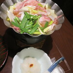 珠玉や - 春キャベツと庄名豚のとろり鍋