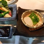 合掌レストラン 大藏 - ざる豆腐、スティック野菜