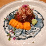 虎白 - 桜鱒のジュレとバフン雲丹