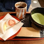 175025335 - いちご大福とお抹茶set(1,430円)