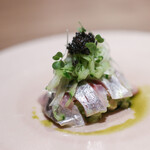 Itsuki - ２０２２年５月再訪：どんちっち鯵 ライム アボガド 新茶☆