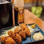 学大酒場エビス参 - カキフライ美味いに決まってる。ホクホクジューシー♪