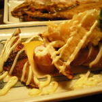 力丸 法善寺横丁 炉ばた焼 水かけ茶屋 - いか姿焼き（同じく・・）