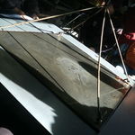 かき焼 かまくら まるふ - 天井から蓋を下ろして蒸し焼き状態できちんと熱を通します