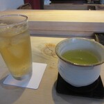 すし博 - お茶とジンジャエール