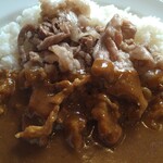 CoCo壱番屋 - 焼きしゃぶ近景。この豚肉美味しい。