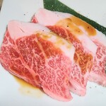 和牛焼肉食べ放題　肉屋の台所 - 和牛特上カルビ(タレ)