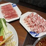 中国火鍋専門店 小肥羊 - 追加でラム肉と豚バラ肉