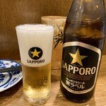 Hanagasa - 「瓶ビール（中）」550円也。