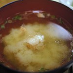 優寿司 - 味噌汁（鮭のあら汁）