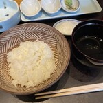 わたべ - 〆。ご飯もやっぱりめちゃくちゃ美味しい。