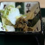 仙台牛たん けやき - 南蛮味噌と漬物