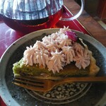 Cafe&Guesthouse ココラカラ - 抹茶と桜クリームのタルト