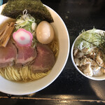 上州濃厚中華蕎麦 はたお商店 - 鯛ラーメン&鯛めし（雑炊にして〆♡）