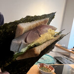 スシコーヒー - 名物しめ鯖サンド