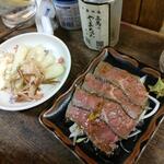 たちんぽやまちゃん - らっきょ＆牛たたき～♪