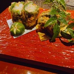 Deep-fried shrimp from Manganji Shishikara