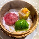新広東菜 銀座 嘉禅 - シェフおすすめ 本日の香港點心3種盛り合わせ