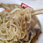 ラーメン長作 - 柔らかモチモチの麺