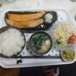 Izakaya Kaachan Chi - 鮭ハラス焼き定食　７００円