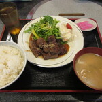 なみえ肉食堂 - 牛ハラミ定食 1200円(税込)　(2022.4)