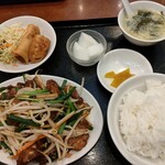 中国料理 興隆園 - レバニラ炒め定食　780円