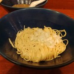 麺処 にぼし香 - ガーリックバターと浅利の和え玉 ~蒜山ジャージーバター使用~