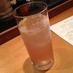 自家製ジンジャーをレモンサワーに！