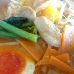 函館ラーメン藍 - 味噌野菜の具材